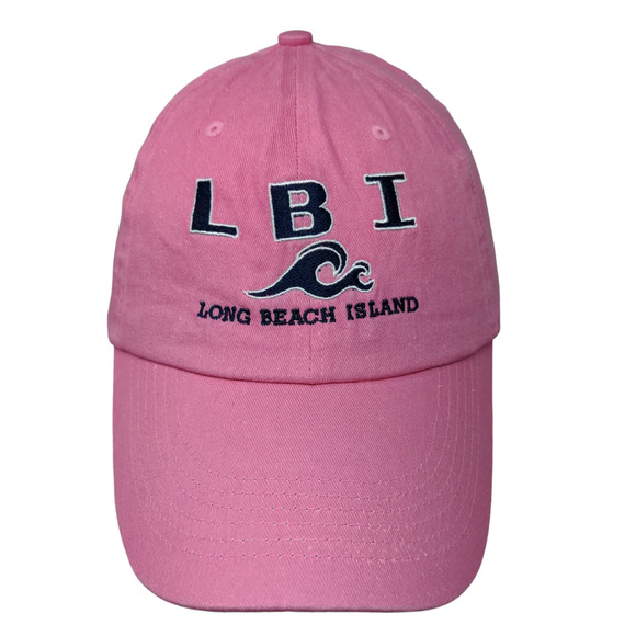 DMR Classic Women's Strapback Hat Pink Adjustable Long Beach Island Tourist Cap - Picture 1 of 11